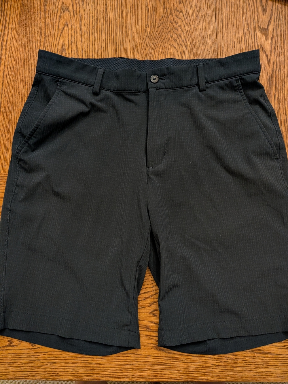 Greg Norman Collection Navy Flat Front Performance Shorts